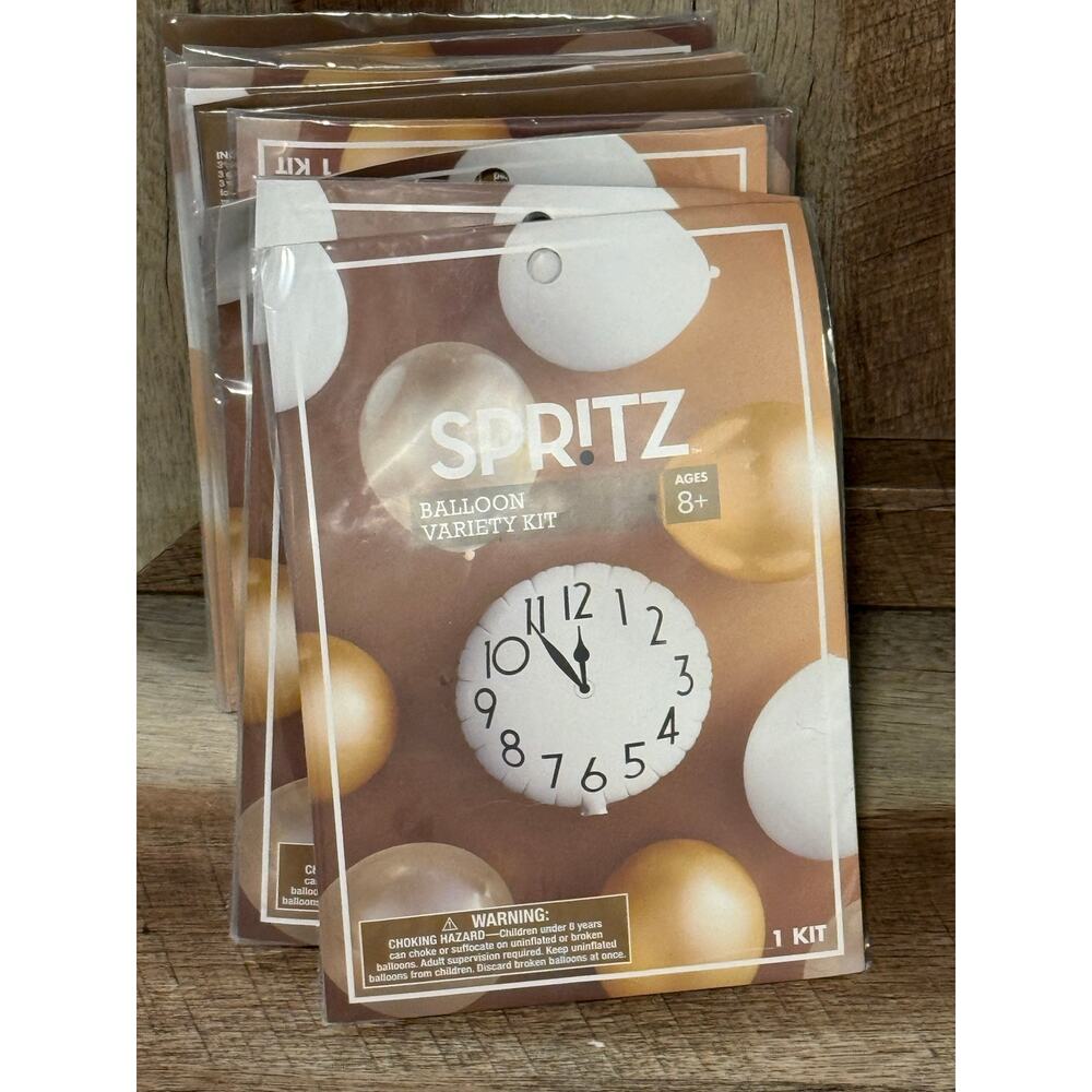Spritz Balloons Pack Party Celebration Variety Kit Clock -Bundle of 10  Kits-NEW